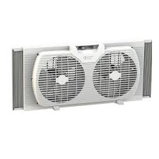 Bionaire Twin Reversible Airflow Window Fan Comfort Zone 9 In Twin Window Fan With Reversible Airflow Control Auto Locking Expanders And 2 Speed Fan Switch In White In 2020 Window Fans Comfort Zone Best Windows