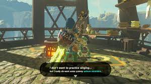 Botw recipes salmon meuniere and hearty fried wild greens. Zelda Breath Of The Wild Guide Recital At Warbler S Nest Shrine Quest Voo Lota Shrine Location And Walkthrough Polygon