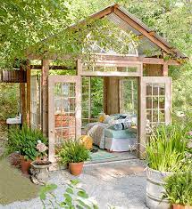 A charming she shed in yellow and white. She Said I Want A She Shed Diy Ideas Plans Kits The Garden Glove