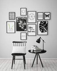 Abstract Triangles Black And White Instant Download Art Etsy In 2022 White Wall Art Decor Frames On Wall