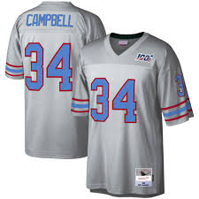 Get the best deal for tennessee oilers nfl jerseys from the largest online selection at ebay.com. Earl Campbell Houston Oilers Mitchell Ness Nfl 100 Retired Player Legacy Jersey Platinum Walmart Com Walmart Com