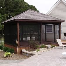 It is not on the deck. Screeneze The No Spline Screen Porch System On Twitter Take A Look At This Stylish But Simple Stand Alone Screened Porch By Decks Direct Standalone Screenporch Screenezeporch Screeneze Simple Buildingmaterials Architecture Backyard