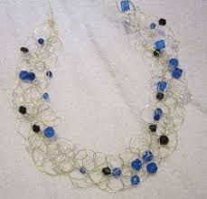 Wire crochet jewelry like the projects found here is also the perfect item to make for gifting. Ravings Of A Mad Crafter Crochet Wire Necklace Tutorial Ii Necklace Tutorial Wire Crochet Necklace Wire Crochet Jewelry