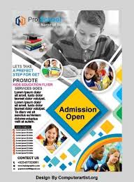 School Flyer Design Free Vector Templates Psd And Cdr File Download Computer Artist