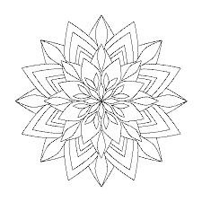 Dessin a imprimer mandala fleur excellent â 1001 dessins. Coloriage Mandala Fleur