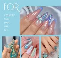 Amazon.com : GABOX 8-Jar Ice Blue Glitter Set, Holographic ...