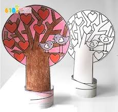 儿童手工diy立体爱心树和四季之树 Diy For Kids Table Fan Diy