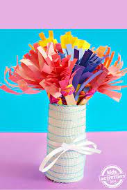 7 toilet paper flowers diy. Simple And Sweet Construction Paper Flower Bouquet For Kids