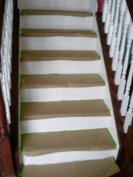 Interior stair railing ideas and designs in a modern style. Remodelaholic Under 100 Carpeted Stair To Wooden Tread Makeover Diy