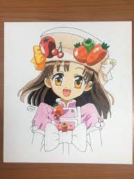 رسم فرح انمي نجمة الطبخ anime zeichnung