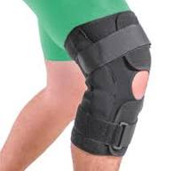 Wrap Around Hinged Knee Brace | Neoprene Open Patella Support with  Adjustable Straps for Women & Men