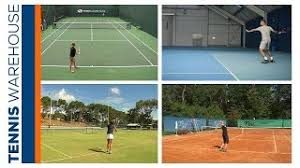 Grass, clay, and hard courts respond to the impact of your feet a. Tennis Court Surfaces Explained Youtube