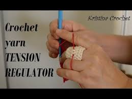 Using your middle finger (or any finger that is comfortable) continue to hold the loop you just made, to the top of the ring. Crochet Yarn Tension Regulator Tutorial Youtube
