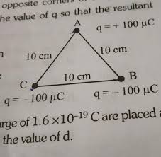 It will do conversions and sum up the vectors. In The Given Figure Three Point Charges Are Situated At The Corners Of An 10 Cmequilateral Triangle Of Brainly In