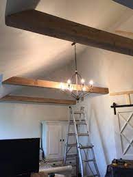 The Best And Easiest Diy Faux Wood Beams To Make Yourself Faux Ceiling Beams Wood Beam Ceiling Faux Beams
