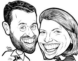Caricatures Drawn From Photos. Artist Sean Platt.