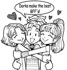Best best friend coloring pages for girls from pin by sunny d on color me please.source image: Why Dorks Make The Best Friends Dork Diaries Dork Diaries Dork Diaries Characters Dork Diaries Books