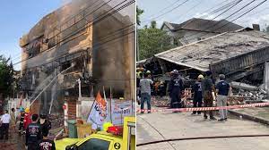 หลังเกิดเหตุอาคารที่อยู่ระหว่างก่อสร้างในพื้นที่ อ.ถลาง จ.ภูเก็ต พังถล่มลงมาทับคนงานเสียชีวิต 7 คน บาดเจ็บ 2 คน เมื่อสัปดาห์ก่อน สำนักข่าวไทย. 8spkjsdf4szv9m