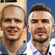 In 1998, FourFourTwo magazine predicted that David Beckham would look like  this at the age of 45. 👀 Today this is what he actually looks like, aged  50 😎