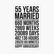 Life is too short to take everything dead serious. 55th Marriage Anniversary Stickers Redbubble