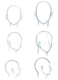 Anime Boy Base Head Female Vs Male Head Perspectives Drawing Manga Body Drawing Tutorial Art Inspiration Drawing Manga Drawing Tutorials manga drawing tutorials