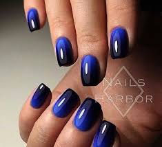 Black And Blue Ombre Nails Coffin Blue And Black Ombre Blue Ombre Nails Nail Art Ombre Ombre Nail Art Designs