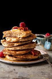 Earl Grey Lemon Ricotta Pancakes With Salted Maple Butter Half Baked Harvest Recipe In 2020 Lemon Ricotta Pancakes Half Baked Harvest Lemon Ricotta