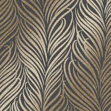 We hope you enjoy our growing collection of hd images to use as a background or home screen for your smartphone or computer. Hudson Leaf Glitter Wallpaper Black Gold Wallpaper From I Love Wallpaper Uk