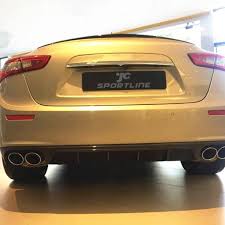 Very happy with how it came out. For Maserati Ghibli S Q4 Sedan 14 17 Carbon Fiber Rear Bumper Diffuser Body Kit Body Kit Maserati Ghibli Maserati