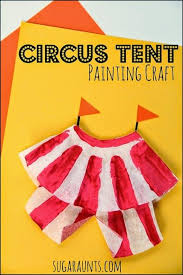 Circus Tent Craft The Ot Toolbox Circus Tent Craft Tent Craft Circus Theme Preschool