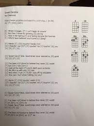 Sweet Caroline Ukulele Songs Ukelele Songs Ukulele Chords Songs