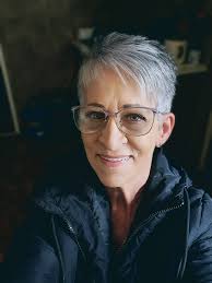 New hairstyle for a 70-year-old woman