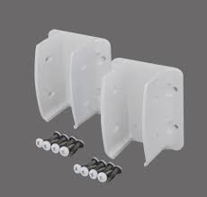 4 pack gatehouse white vinyl fence rail post mounting clip bracket (163527448763). Yardworks Belmont Vinyl Fence Bracket Kit 2 Pack At Menards