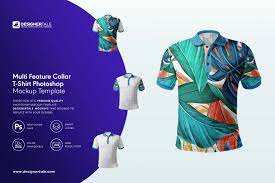 Download Multi Feature Collar T Shirt Mockup Designertale