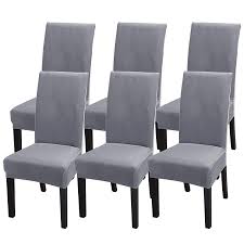 3.spandex chair slipcovers also features an elastic. Dining Room Chair Covers Set Of 6 Fit Stretch Soft Plush Removable Washable Short Parsons Kitchen Dining Chair Slipcovers Prote Chair Cover Aliexpress