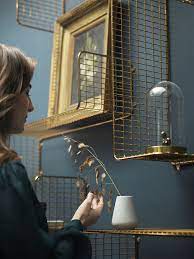 Round ikea wall shelf gold floating tray. Svenshult Gold Colour Wall Shelf 60x20 Cm Ikea