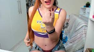 Naughty Redhead Cheerleader Takes off her Clothes and is Filmed by the  Neighbor - Pornhub.com