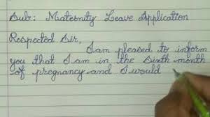 If you are requesting leave for one or two days, you can write informally and for any leave period more. Write Maternity Leave Application In English How To Write In Cursive Youtube