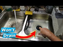 how to snake/unclog kitchen sink drain