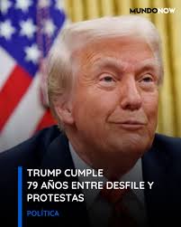 TRUMP CUMPLE 79 AÑOS ENTRE FESTEJOS Y PROTESTAS. 👉🏻 Conoce las  reacciones: https://mundo.social/3FFT1KF