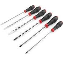 Long High-Torque Screwdriver Set (#1–3, 3/16–5/16 in.) | TEKTON