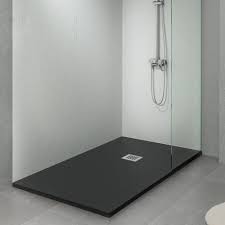 Désormais, on admire les beaux carreaux de ciment noir et blanc inspirés des patchwork. Panneau De Douche Mural 80 X 220 90x220 120x220 Mm Noir Gris Ou Beige Bathluxe Bricozor