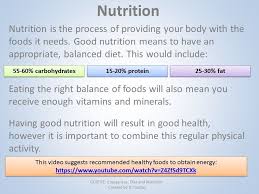 Aqa Gcse Pe Health Fitness Well Being Use Of Energy Diet And Nutrition Presentation Diet And Nutrition Gcse Pe Energy Diet
