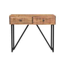Antora 2 Drawer Console Table Console Table Wooden Shelves Wooden Tops