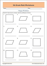 Printable Math Worksheets For Fifth Graders Geometry Worksheets Math Practice Worksheets Math Worksheets