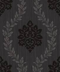 Vliestapete Barock Ornament Schwarz Silber Glitzer 36166 3 A S