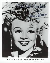 Iris Adrian Autographs, Memorabilia & Collectibles