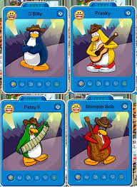Depois que os outros puffles descobriram o que ele fez e acharam os puffles roxos, decidiram dar um castigo no puffle marrom. The Penguin Band Information Club Penguin Help Guide