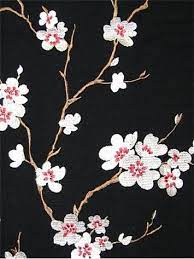 Check spelling or type a new query. Hangzhou Ebony Embroidered Cherry Blossom Fabric 100 Cotton With Rayon Embroidery 15 Chinoiserie Fabric Fabric Decor Cherry Blossom Embroidery