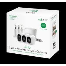 Provide endless power to your arlo pro or arlo go camera without needing to take the camera down for a charge with this solar panel. Arlo 720p Hd Security Camera System Vms3330w 3 Wire Free Cameras With 3 Additional Wall Mounts And 3 Outdoor Mounts Indoor Outdoor Night Vision Motion Detection Walmart Com Walmart Com
